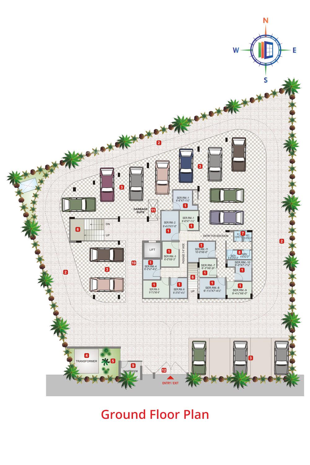 The Orient Ground Floor Plan