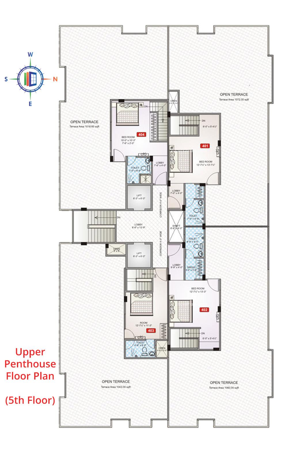 Pearl Imperia Upper Penthouse Floor Plan