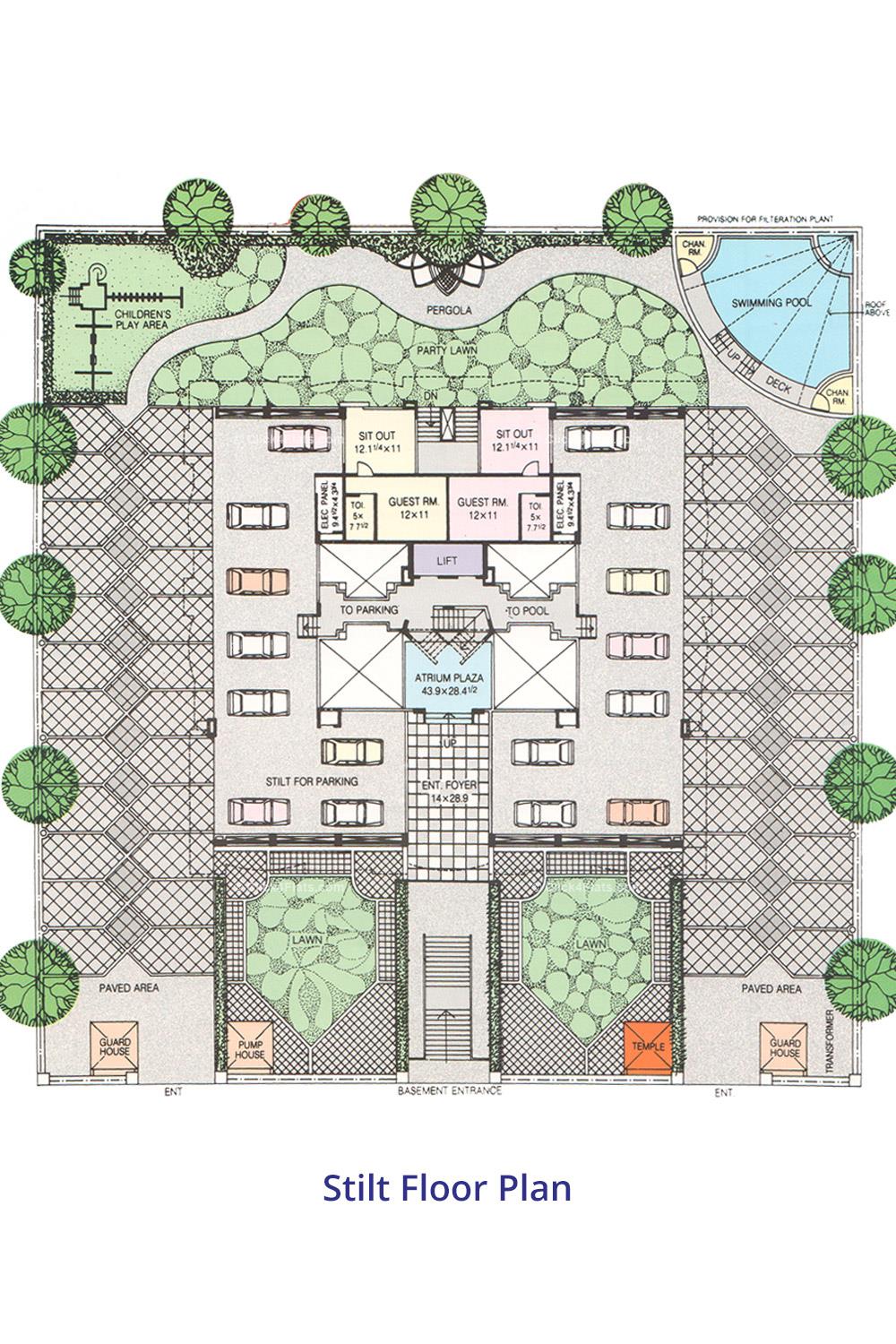Pratap Enclave Stilt Floor Plan