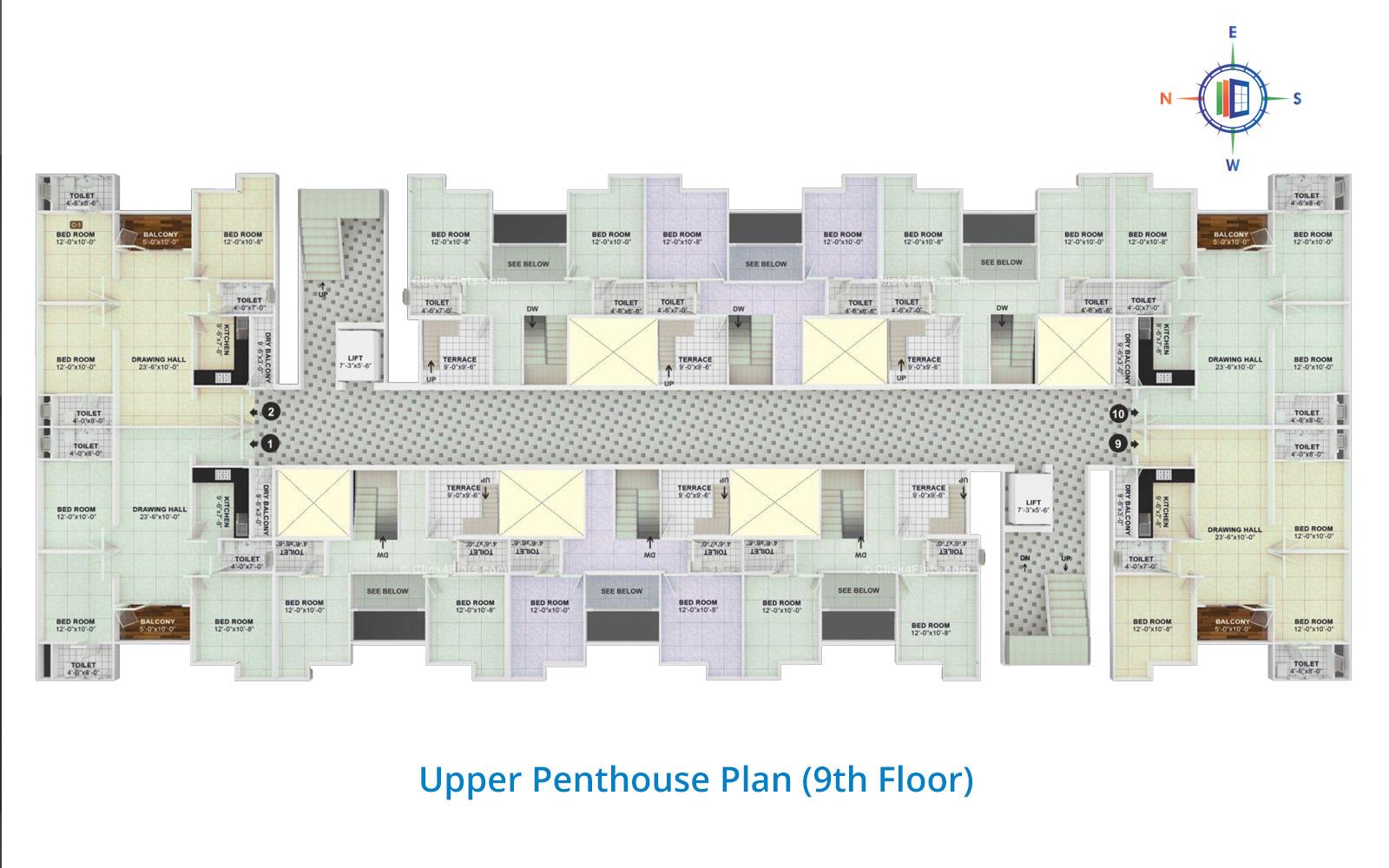 The Trump Upper Penthouse Floor Plan