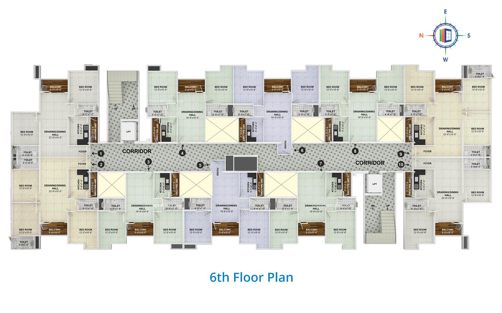 The Trump 6th Floor Plan