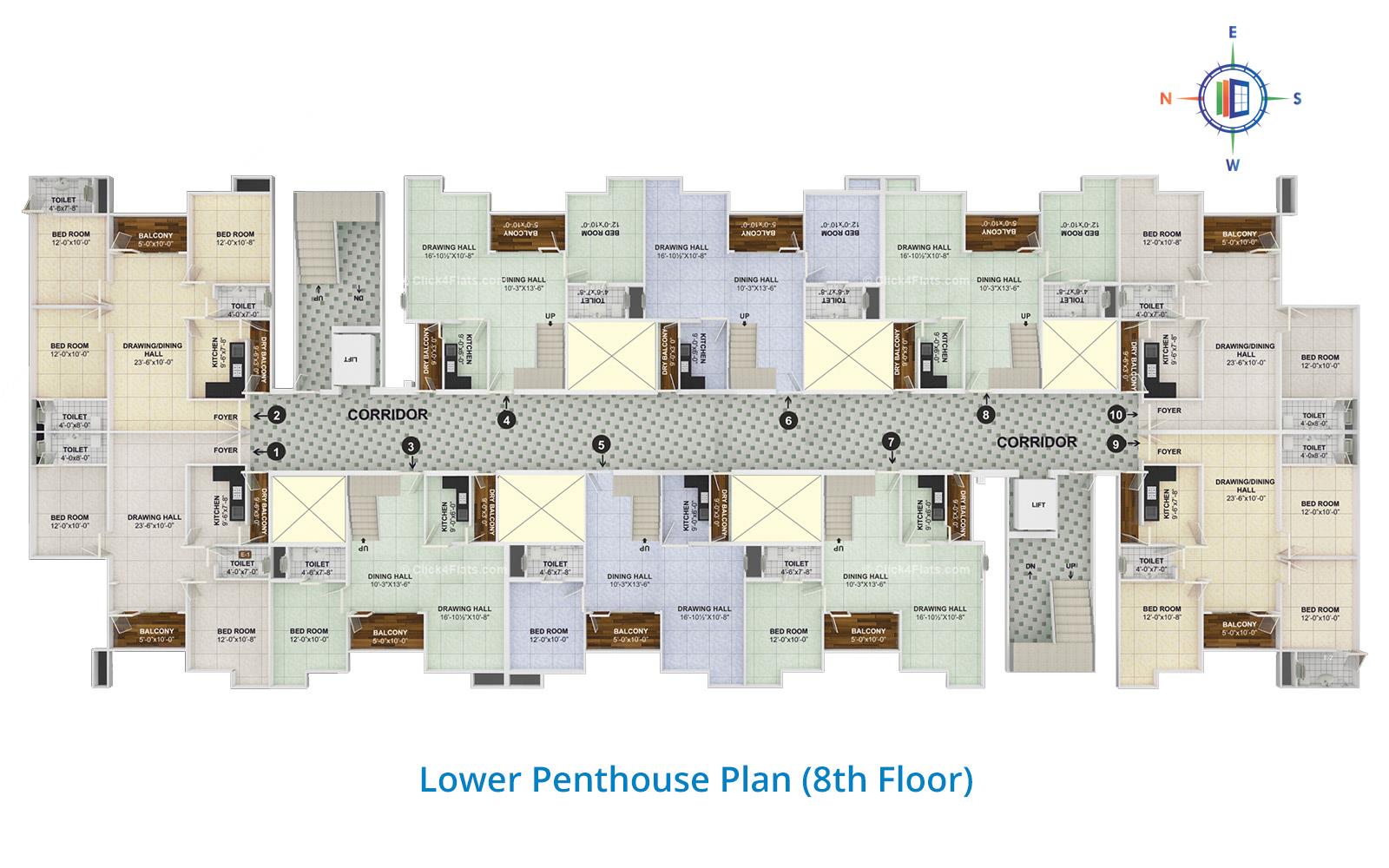 The Trump Lower Penthouse Floor Plan