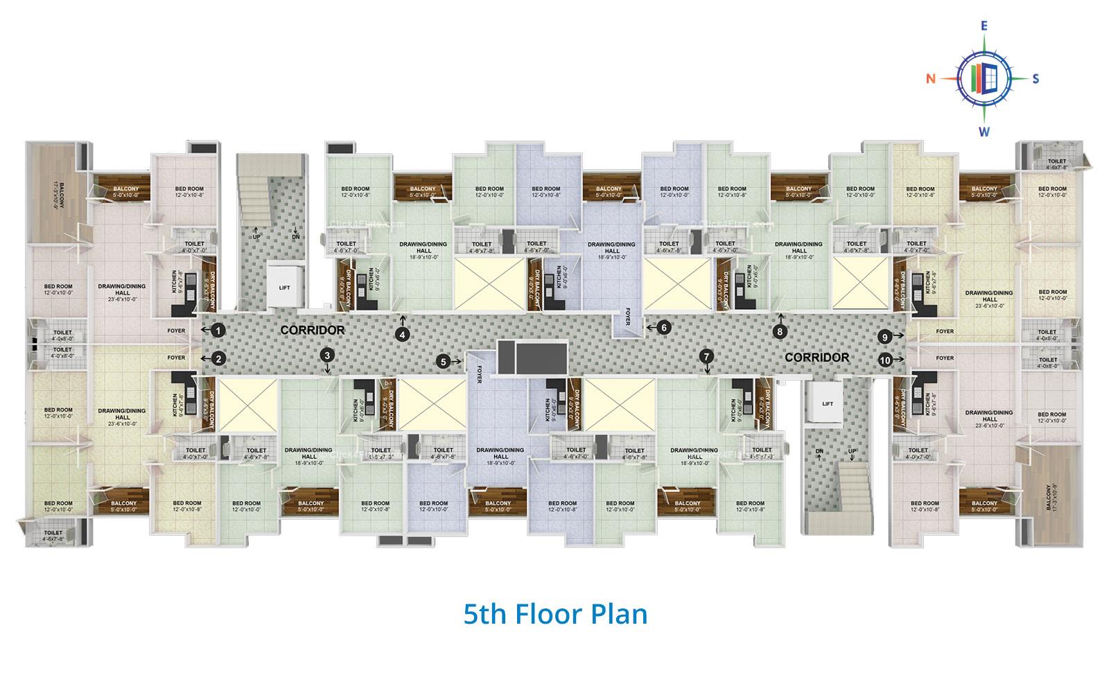 The Trump 5th Floor Plan