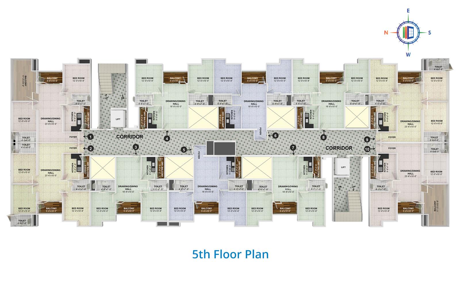 The Trump 5th Floor Plan