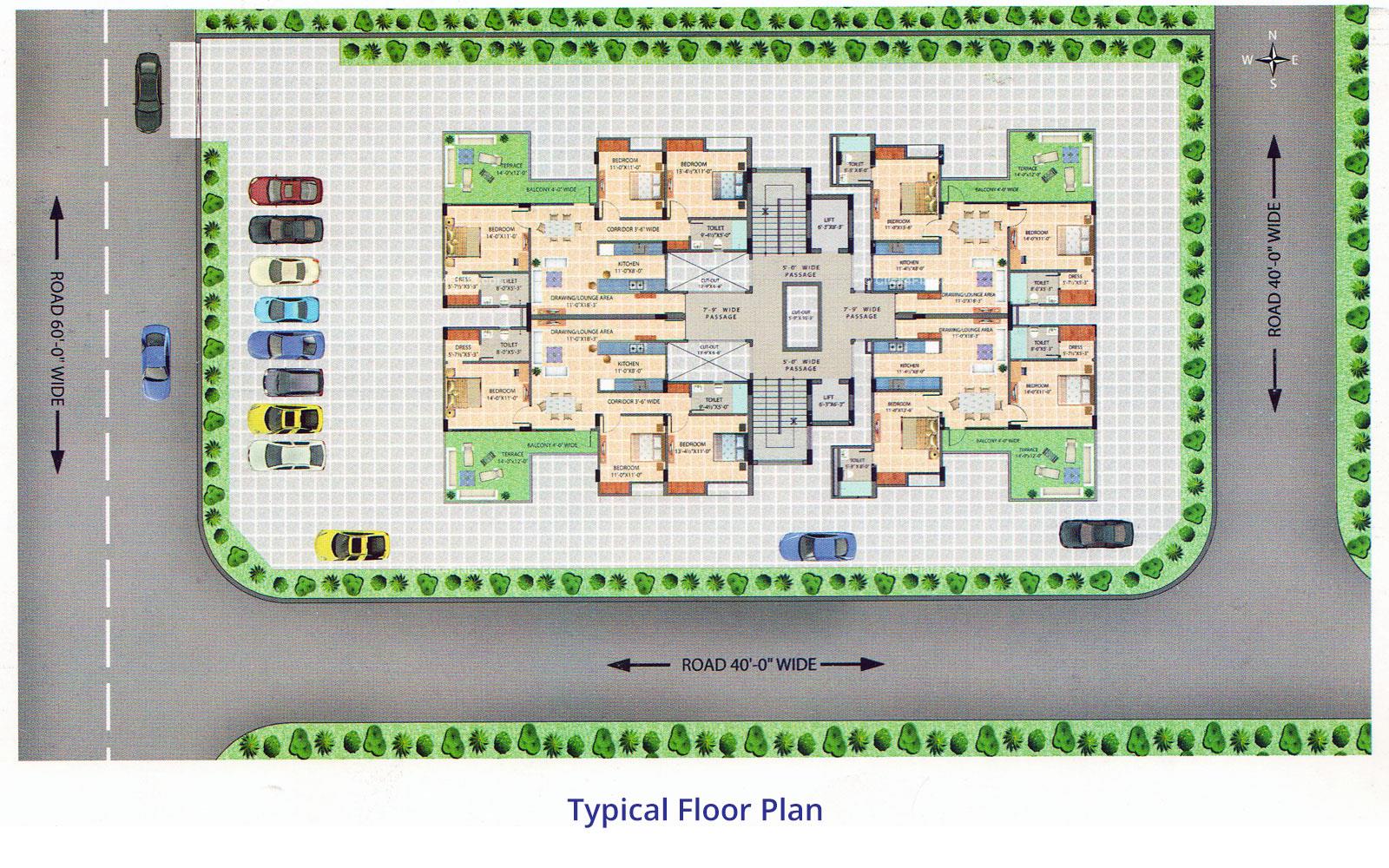 harbinger Lounge Typical Floor Plan