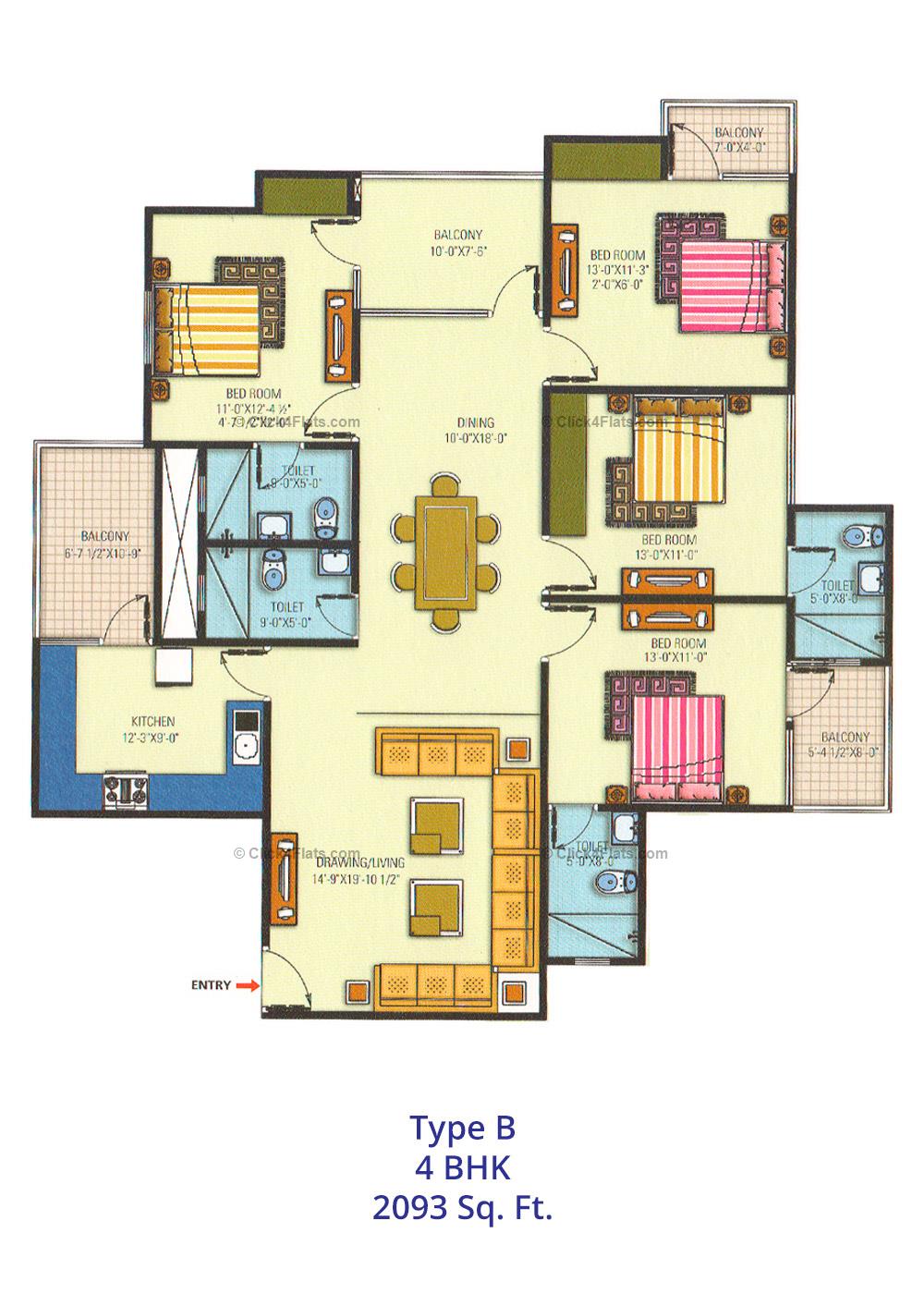 Arpan Residency 4 BHK 