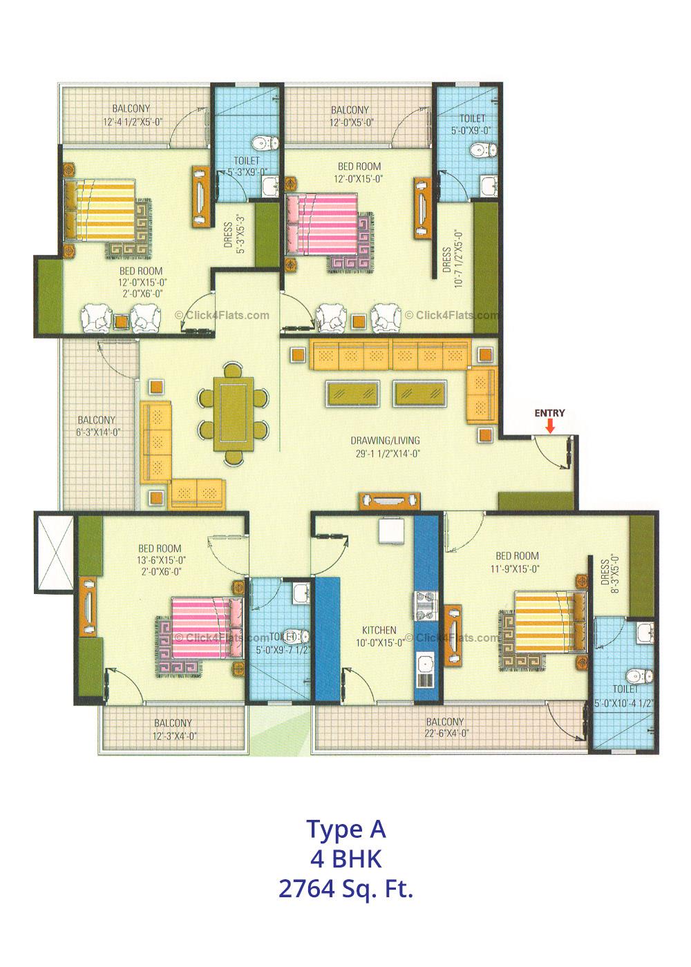 Arpan Residency 4 BHK 