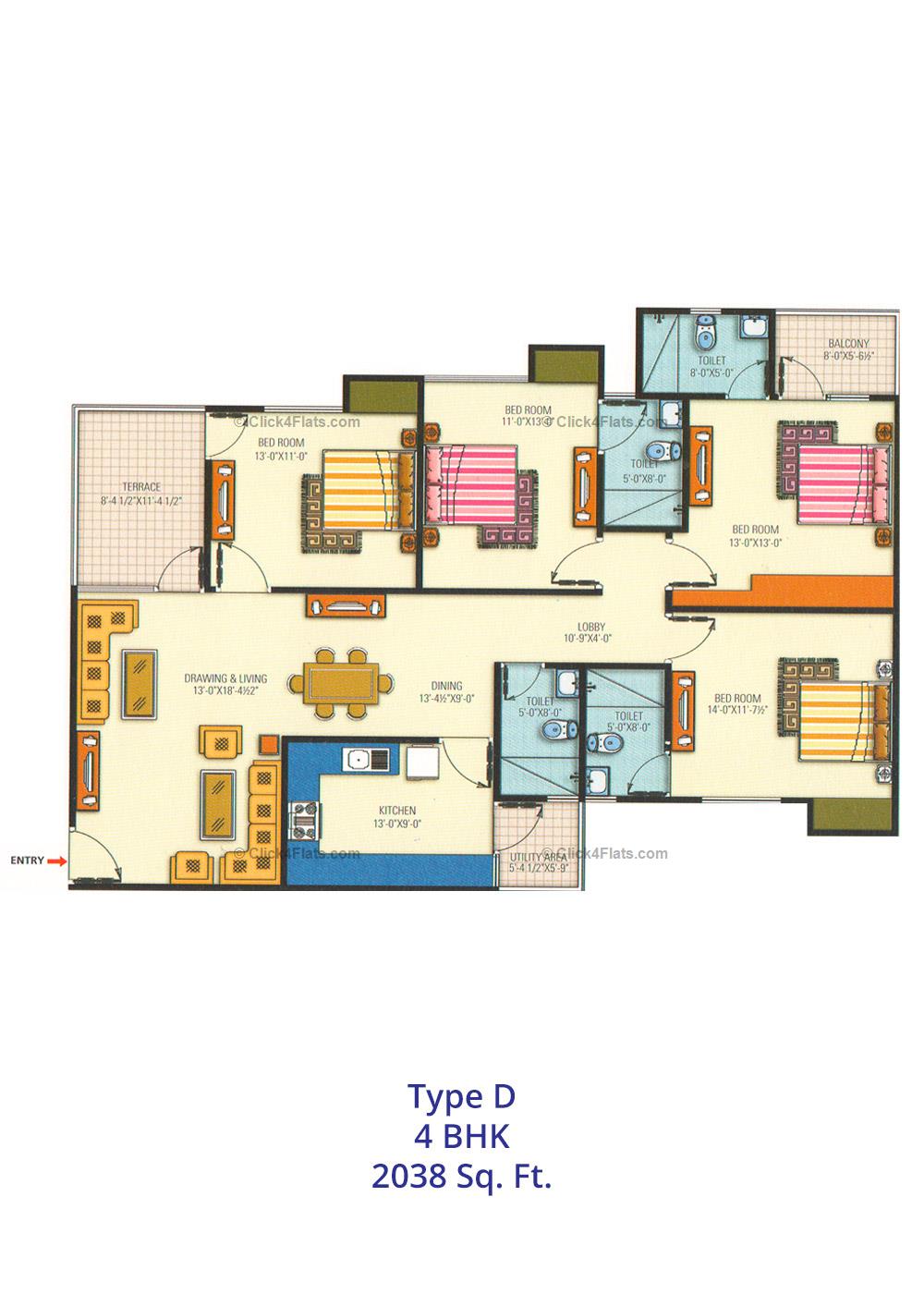 Arpan Residency 4 BHK 