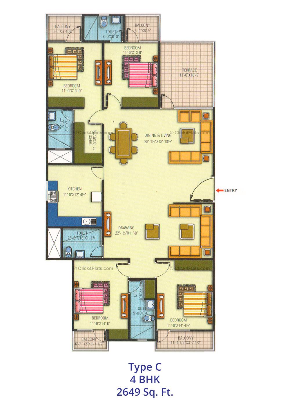 Arpan Residency 4 BHK 