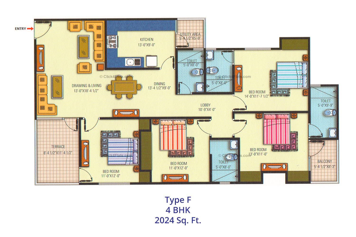 Arpan Residency 4 BHK 