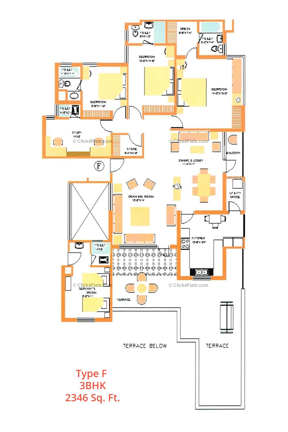 Dave Apartments 3 BHK 