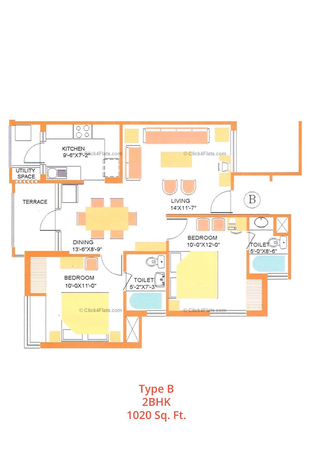 Dave Apartments 2 BHK 