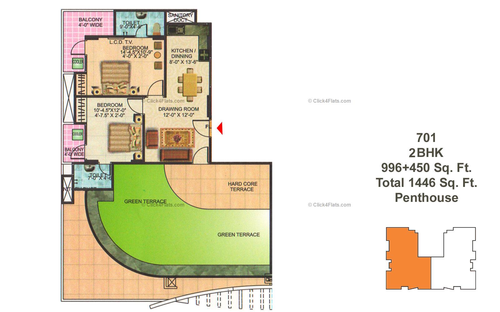 Manshri City Apartments 2 BHK 