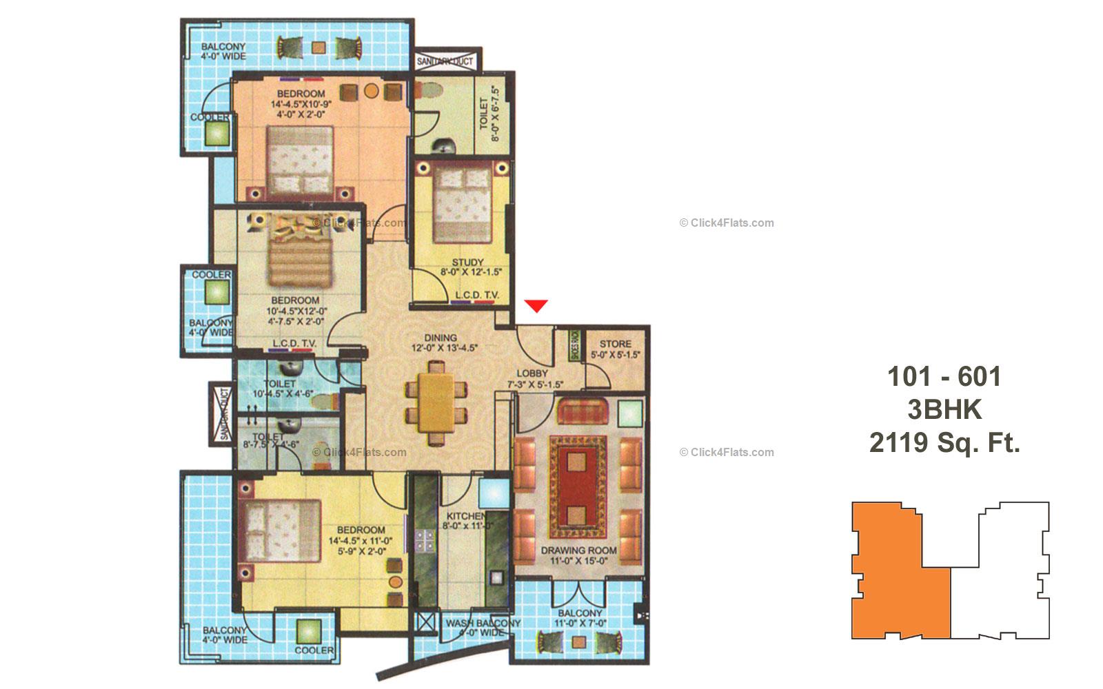 Manshri City Apartments 4 BHK 