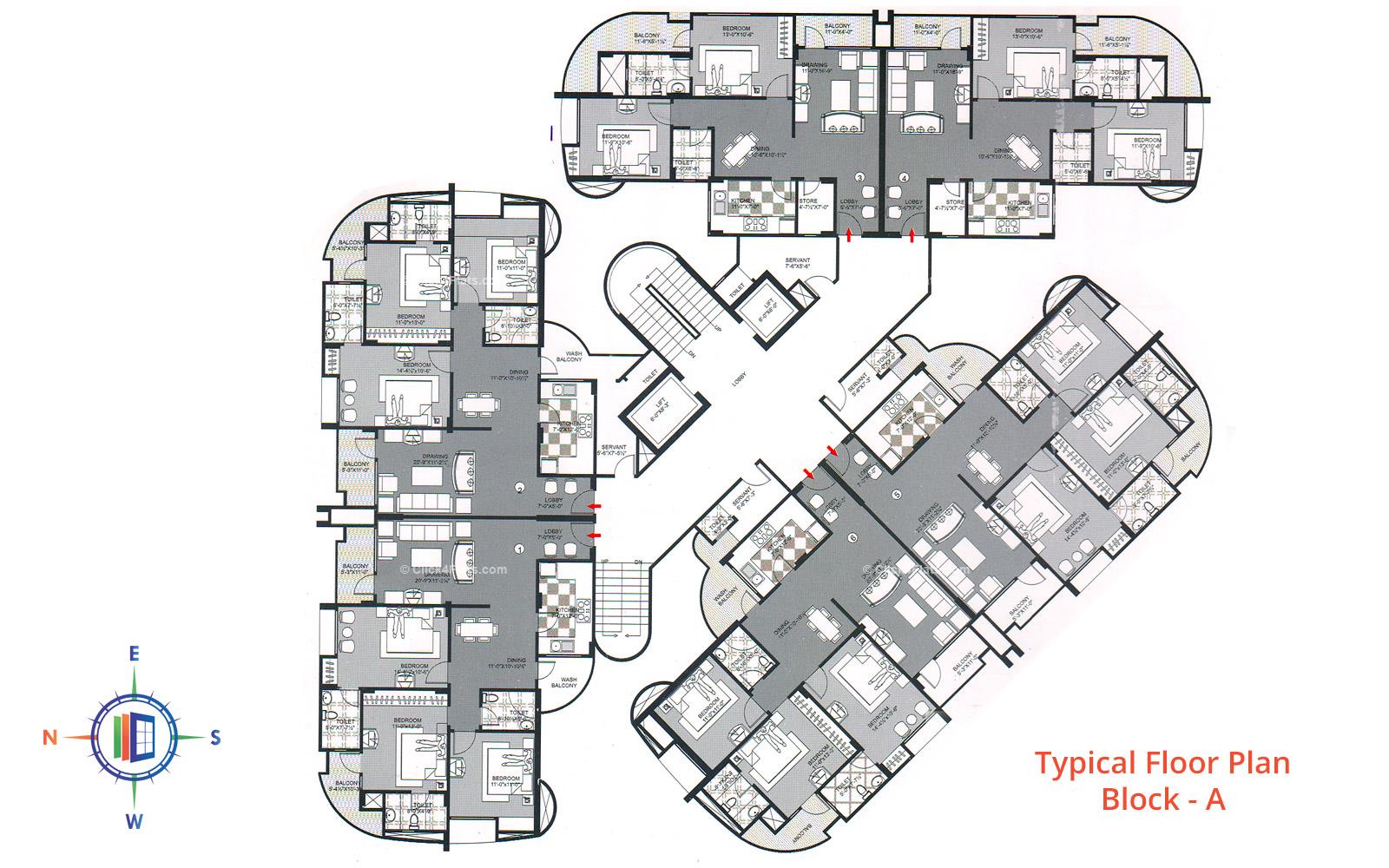 Southend Homes Typical Floor Plan (Block - A)