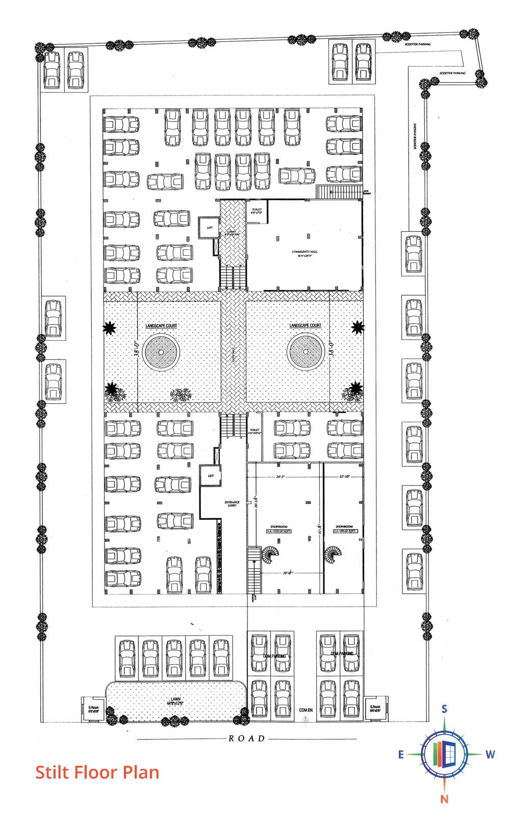 Damodar Pearl Elegance Stilt Floor Plan