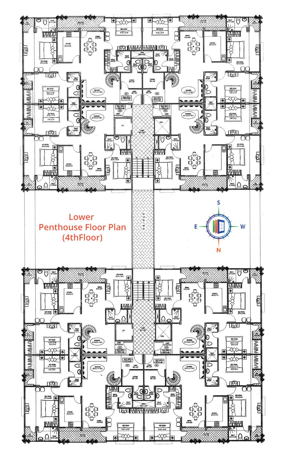 Damodar Pearl Elegance Lower Penthouse Floor Plan