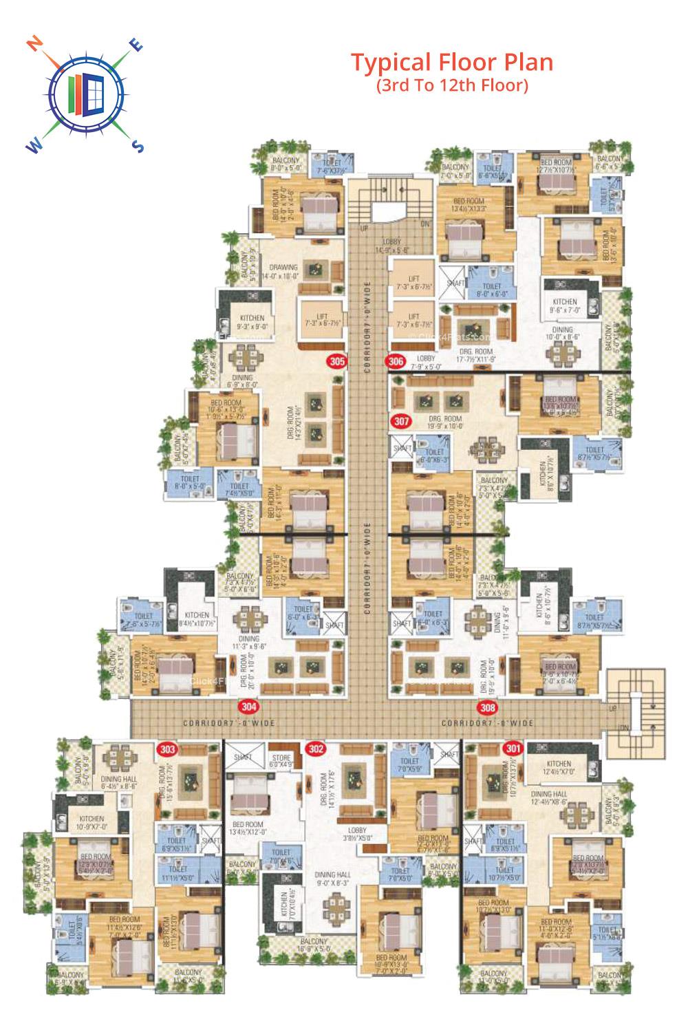 Anand Prime Typical Floor Plan