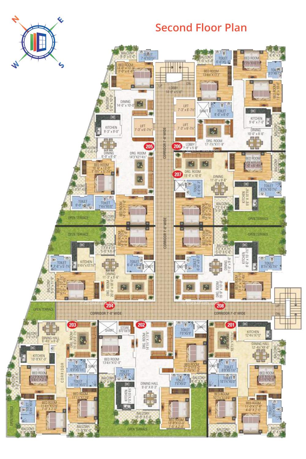 Anand Prime Second Floor Plan