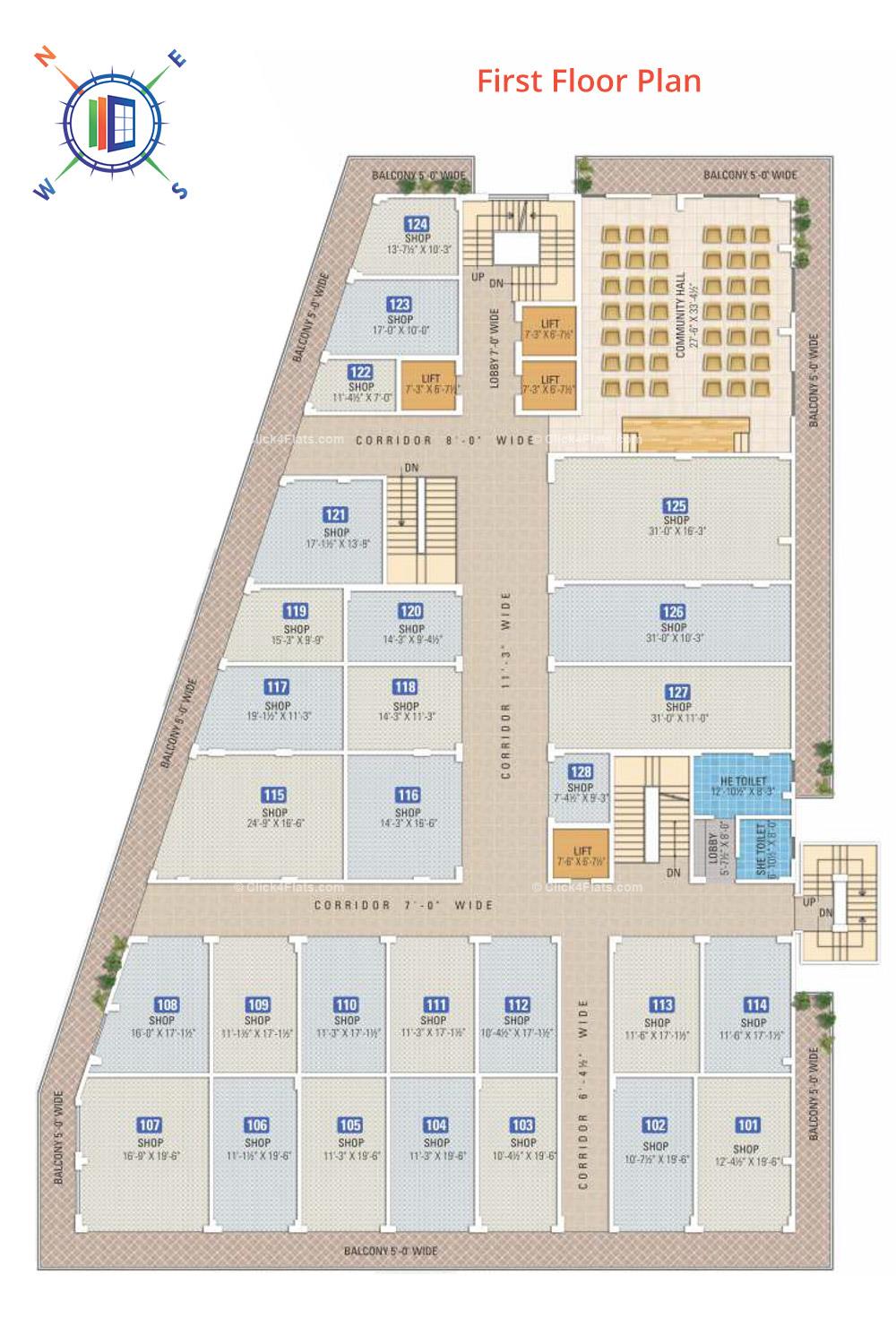 Anand Prime First Floor Plan