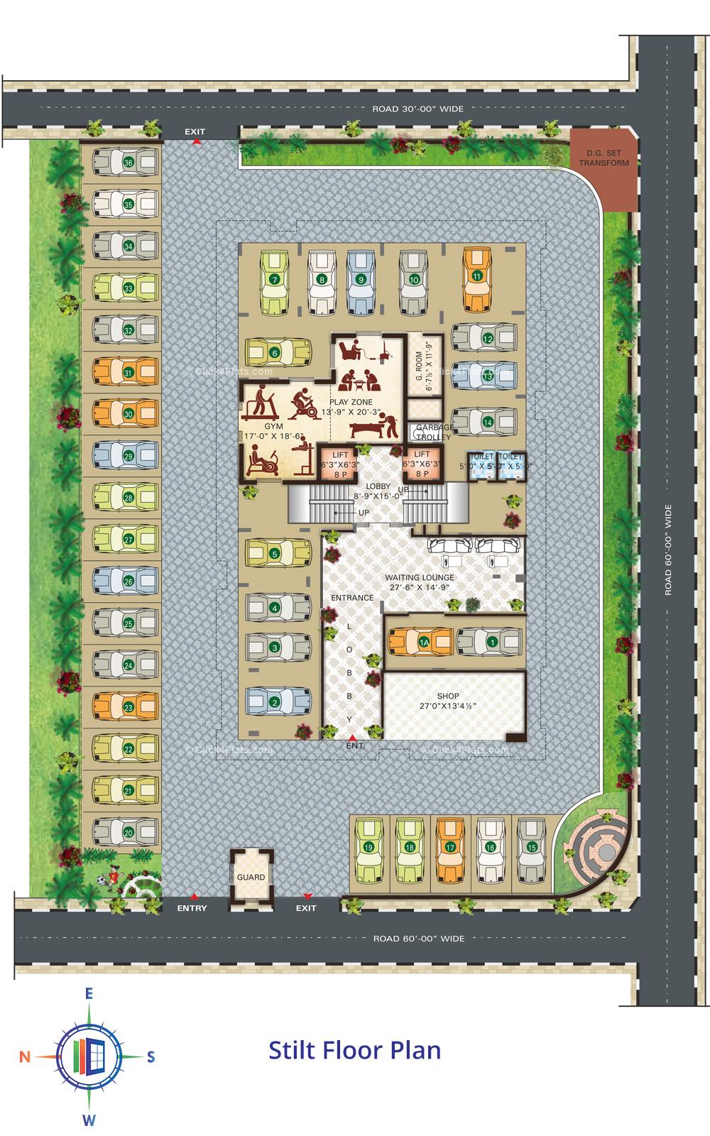 SDC Portico Stilt Floor Plan