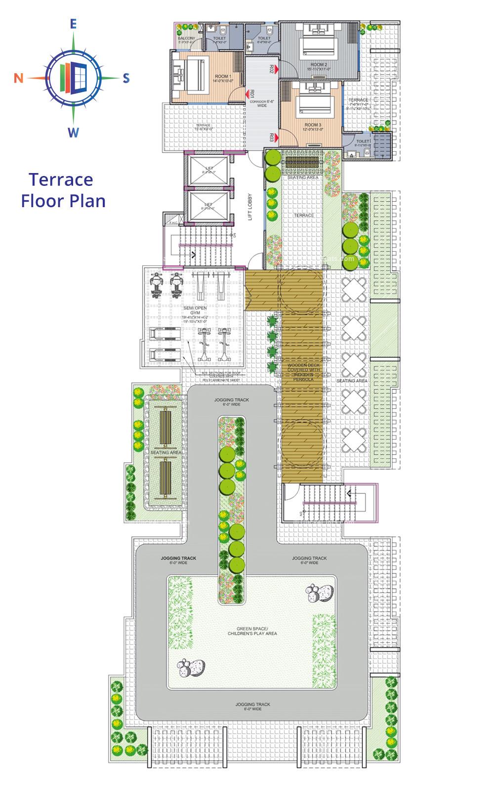 Unique Vidyadeep Terrace Floor Plan