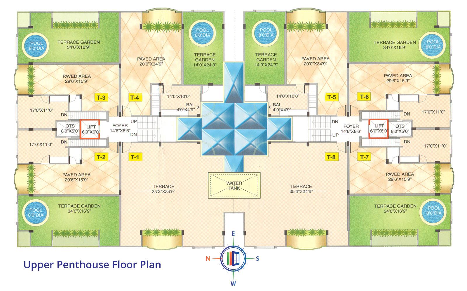 Akshat Enclave Upper Penthouse Floor Plan