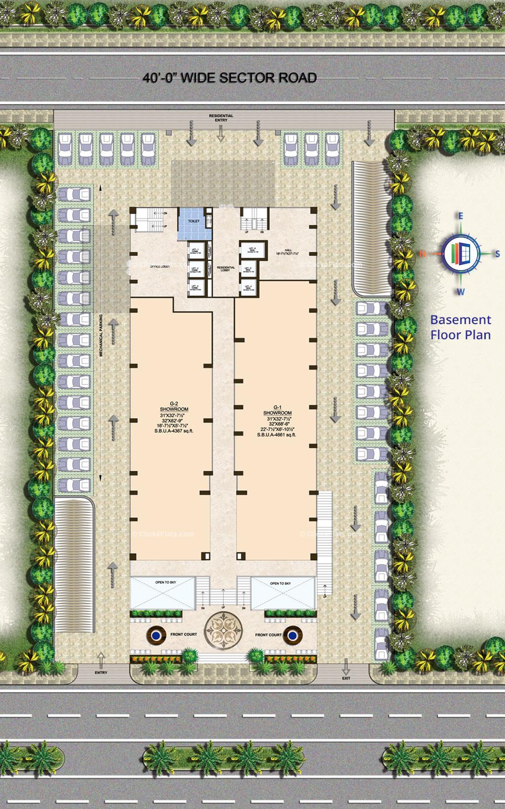 The Rise Basement Floor Plan