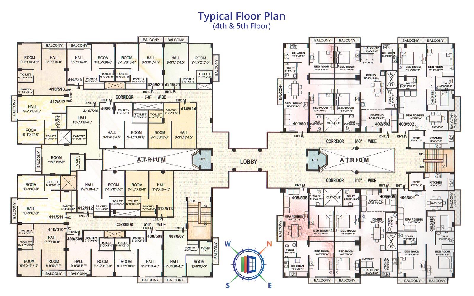 Galaxy Star Typical Floor Plan