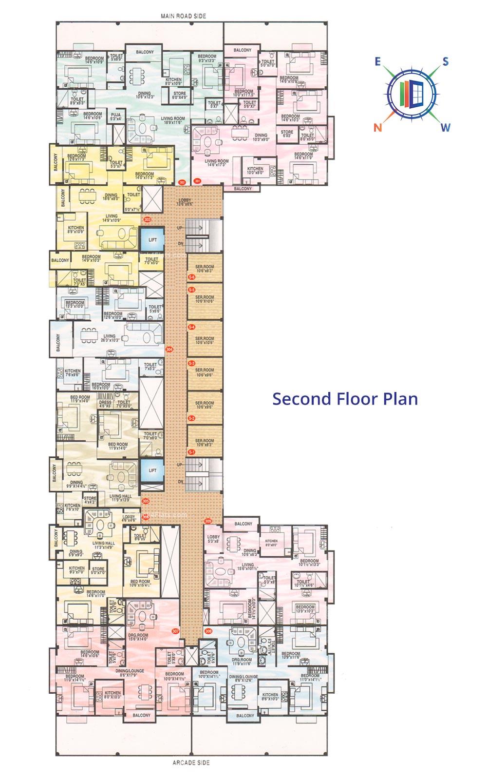 Golden Times Second Floor Plan