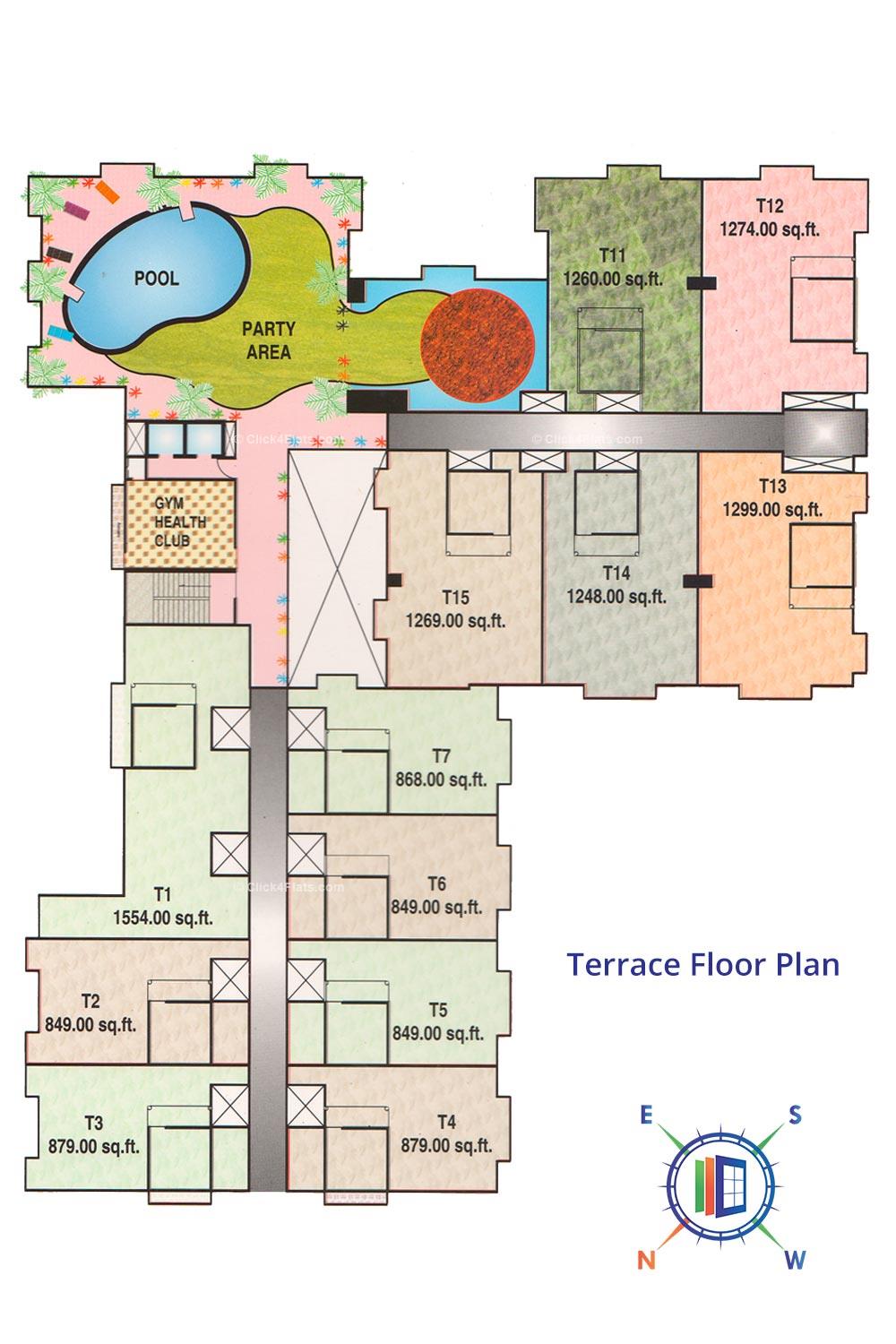 The Tulip Enclave Terrace Floor Plan