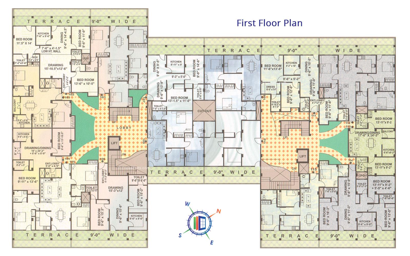 Mahima Heritage First Floor Plan