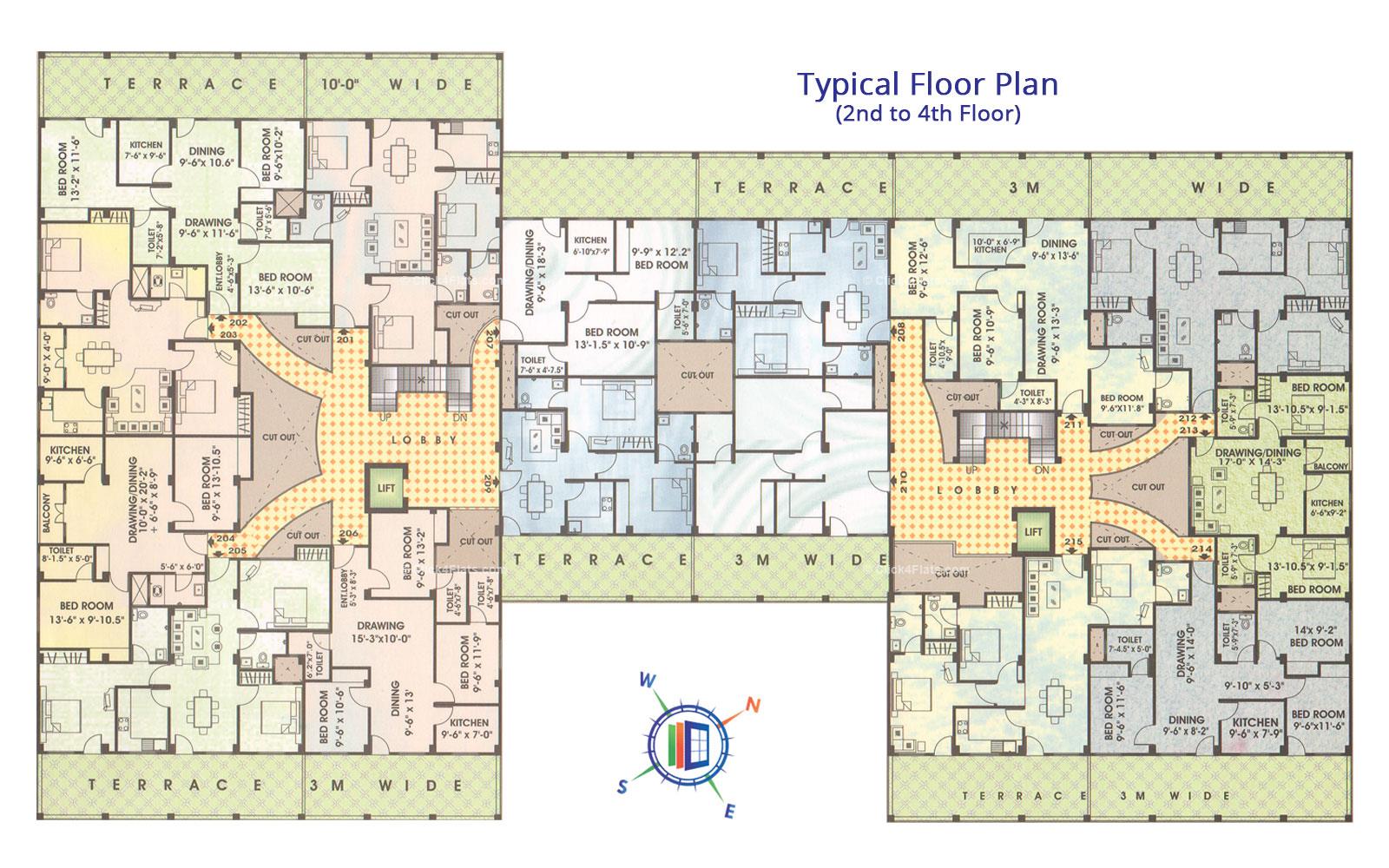 Mahima Heritage Typical Floor Plan