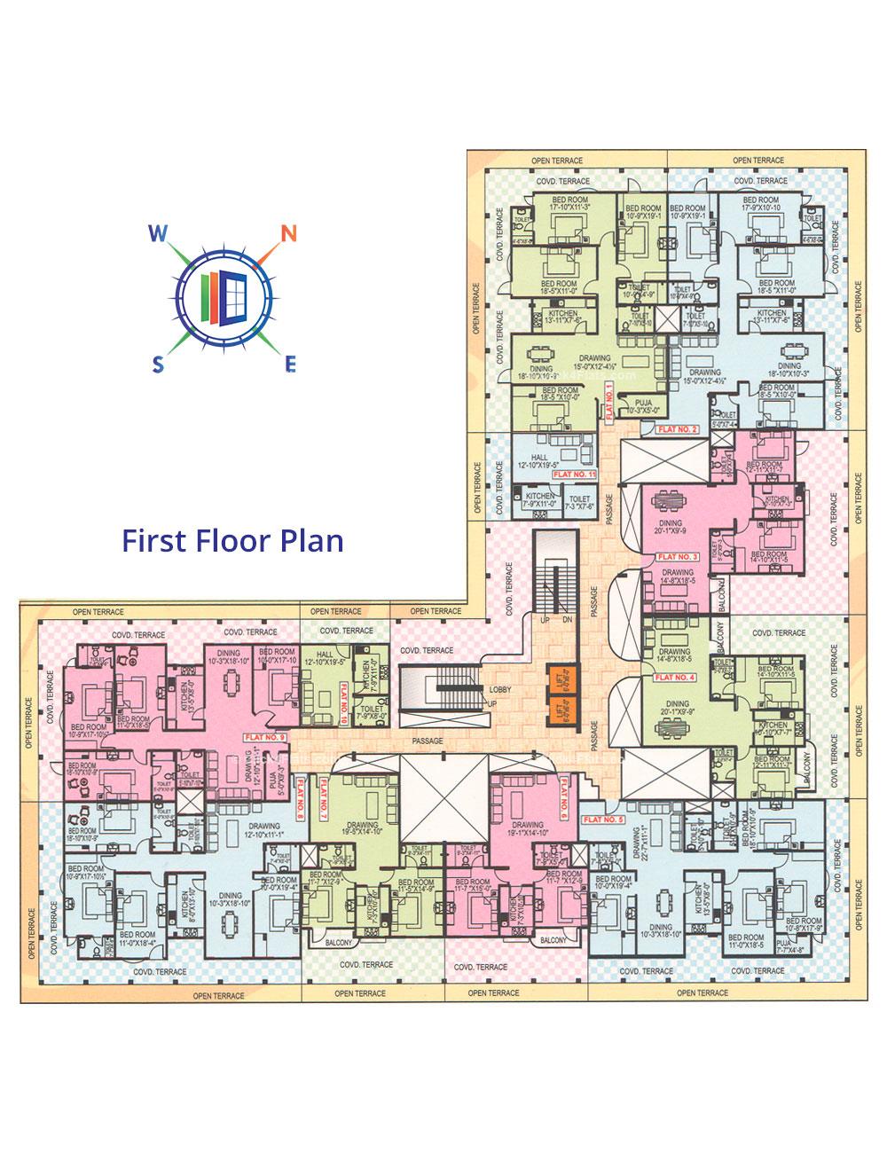 Riddhi Siddhi First Floor Plan