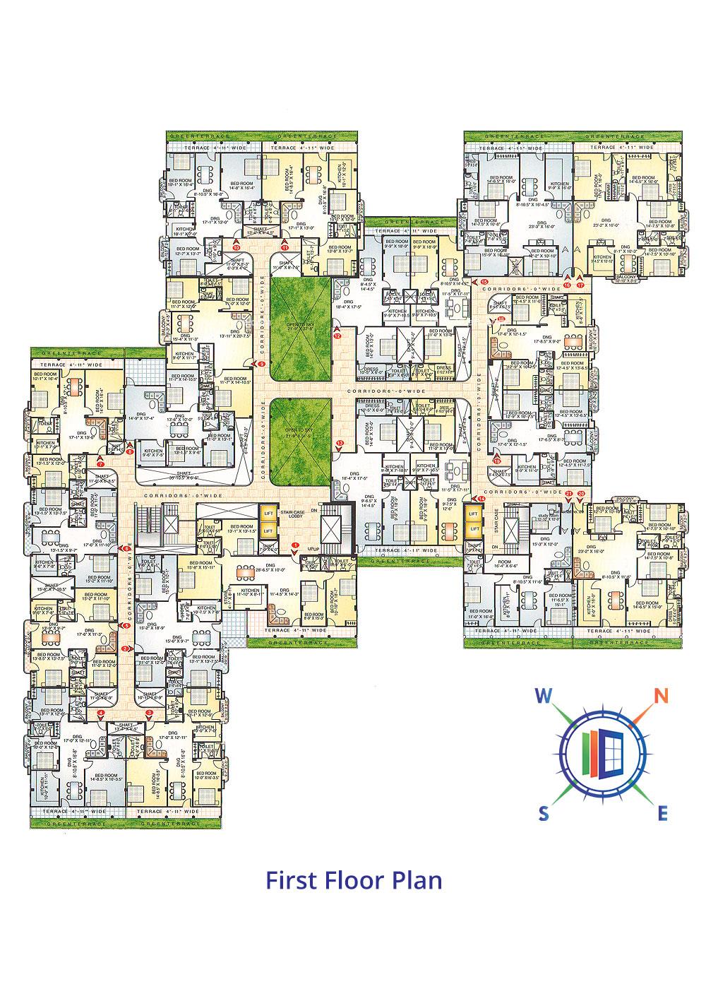 Shiv Shakti Paradise First Floor Plan