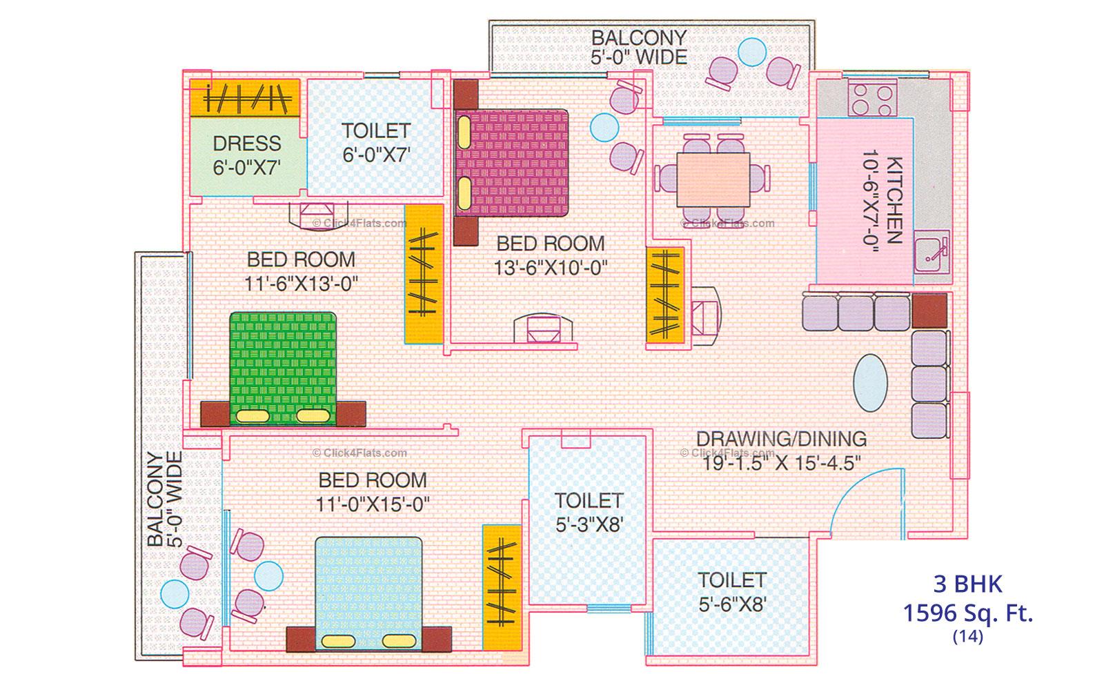 Balaji Tower 2 3 BHK 