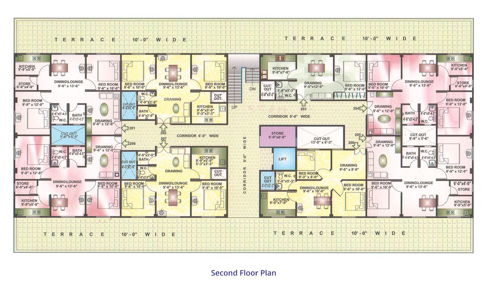 Dhanshree Plus Second Floor Plan