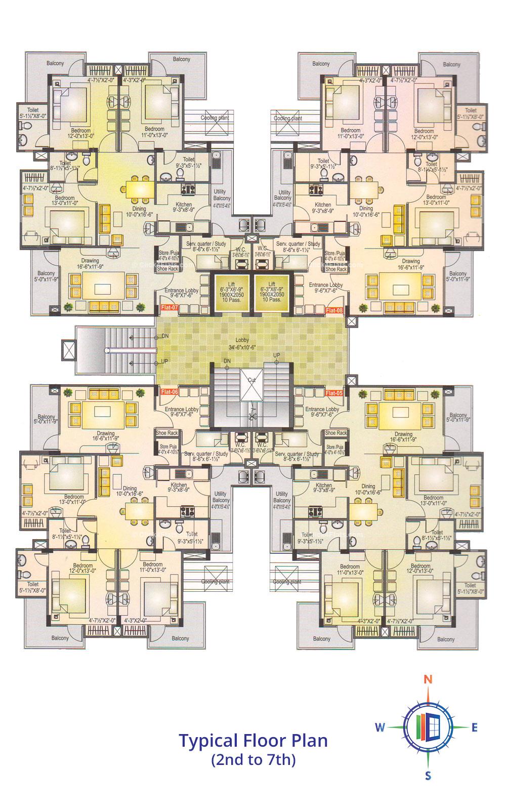 Akshat Nilay Typical Floor Plan