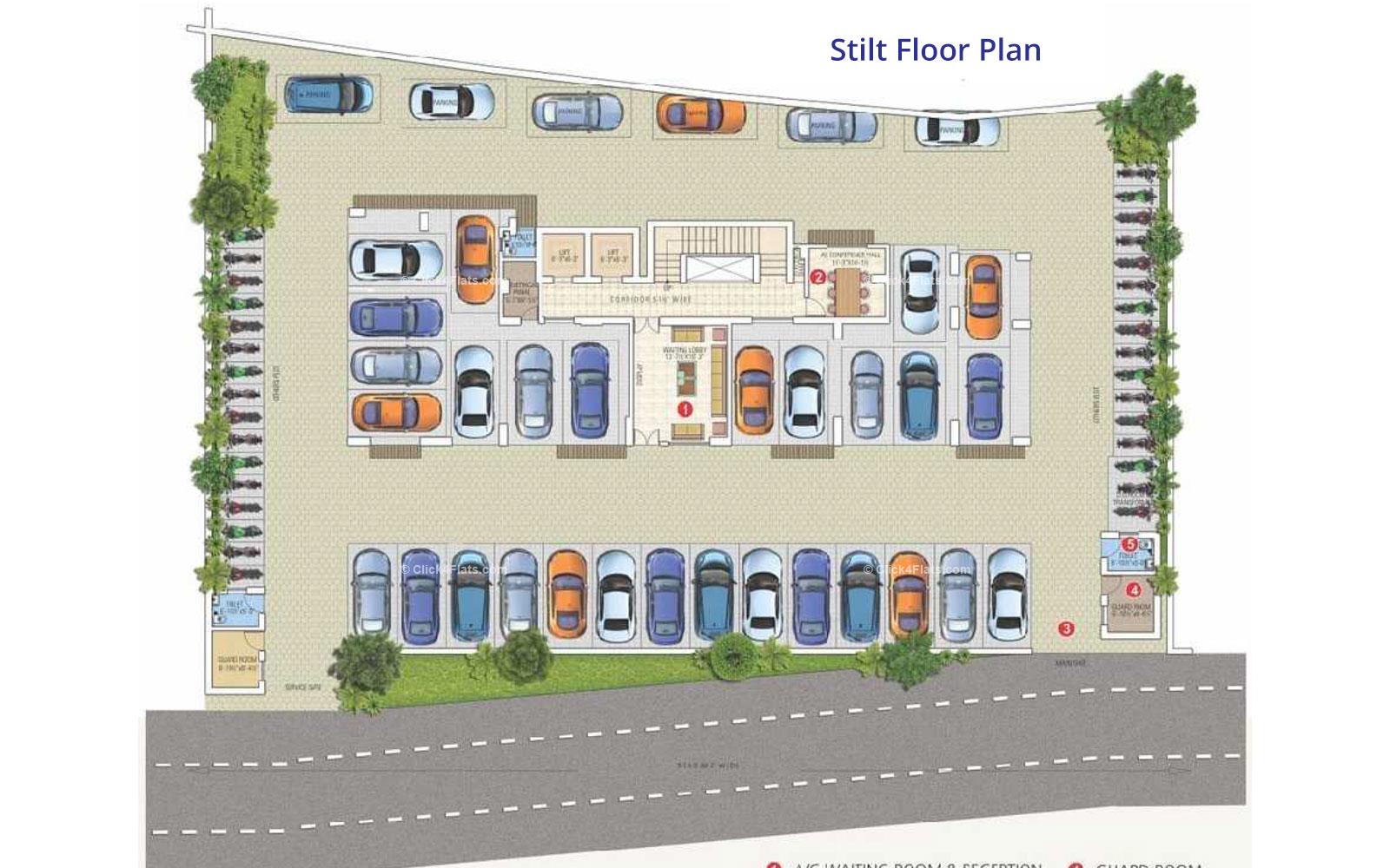 Royal Ornate Stilt Floor Plan