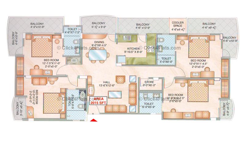 Akshat Residency 4 BHK 