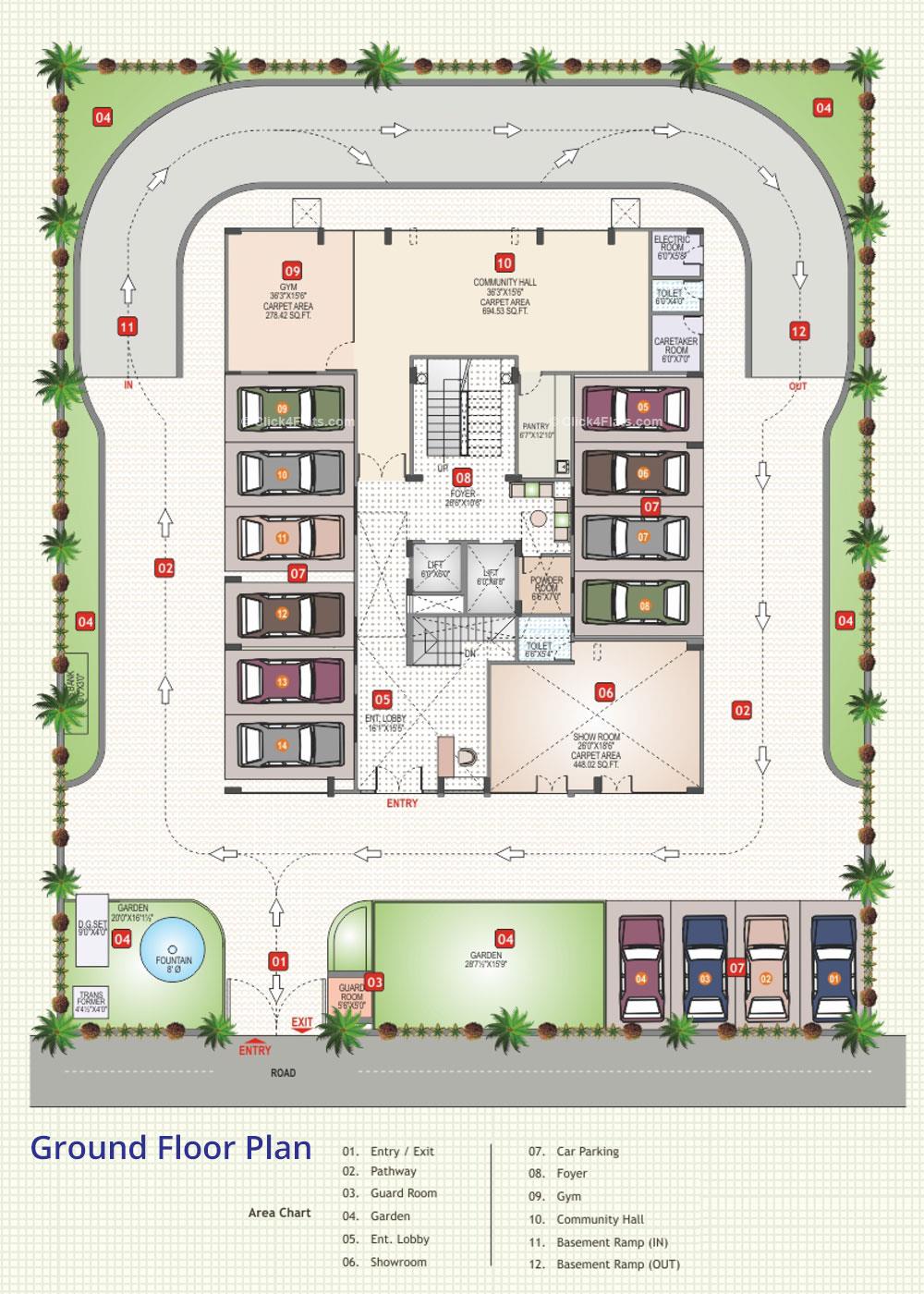 Akshat Kanak Prabha Ground Floor Plan