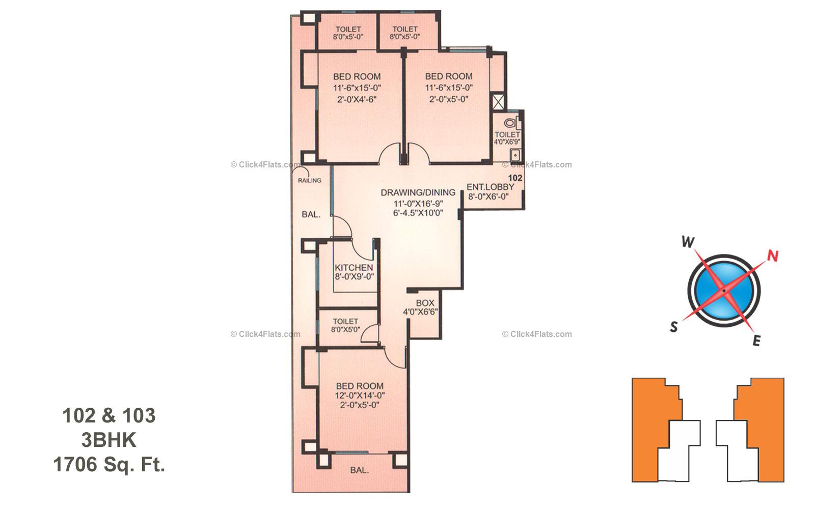 Whispering Palms 3 BHK 