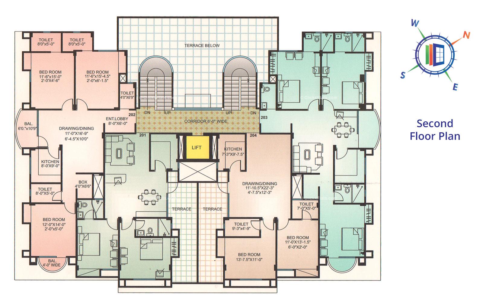 Whispering Palms Second Floor Plan