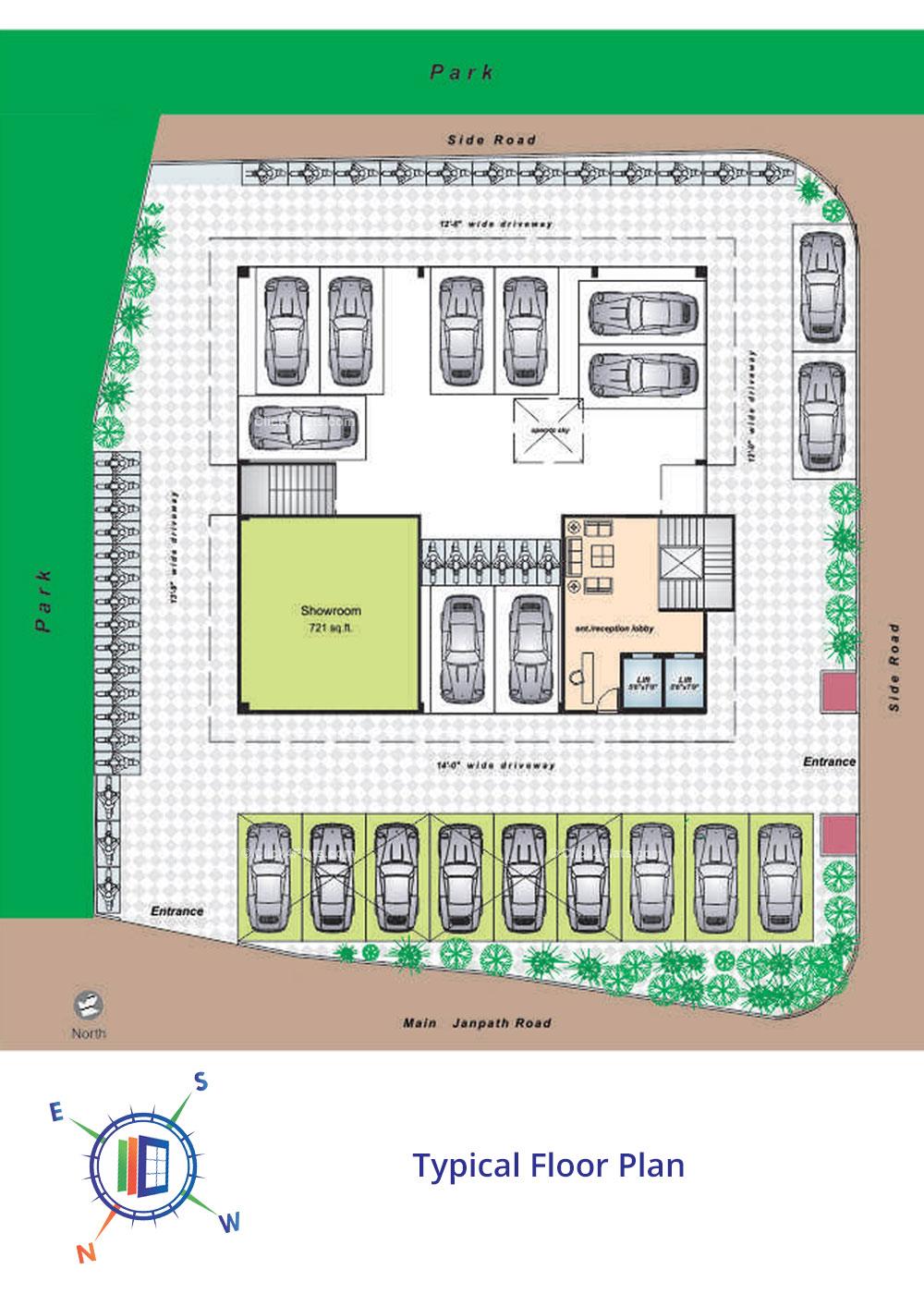 Swaroop Residency Stilt Floor plan