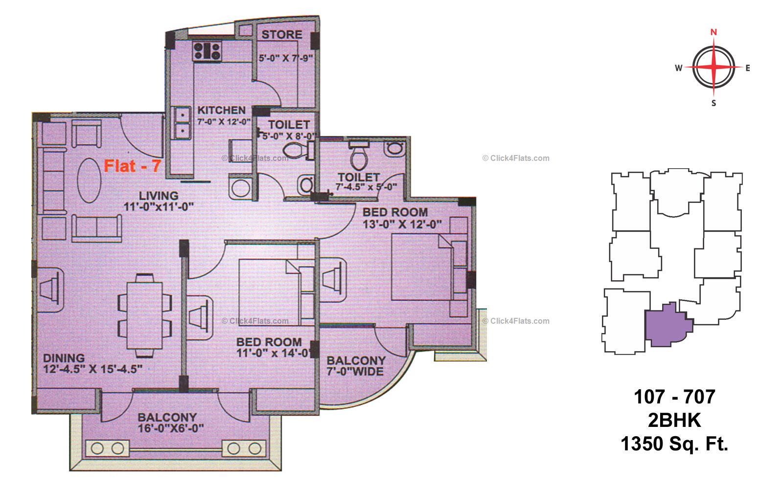 Neelkanth Heights 2 BHK 