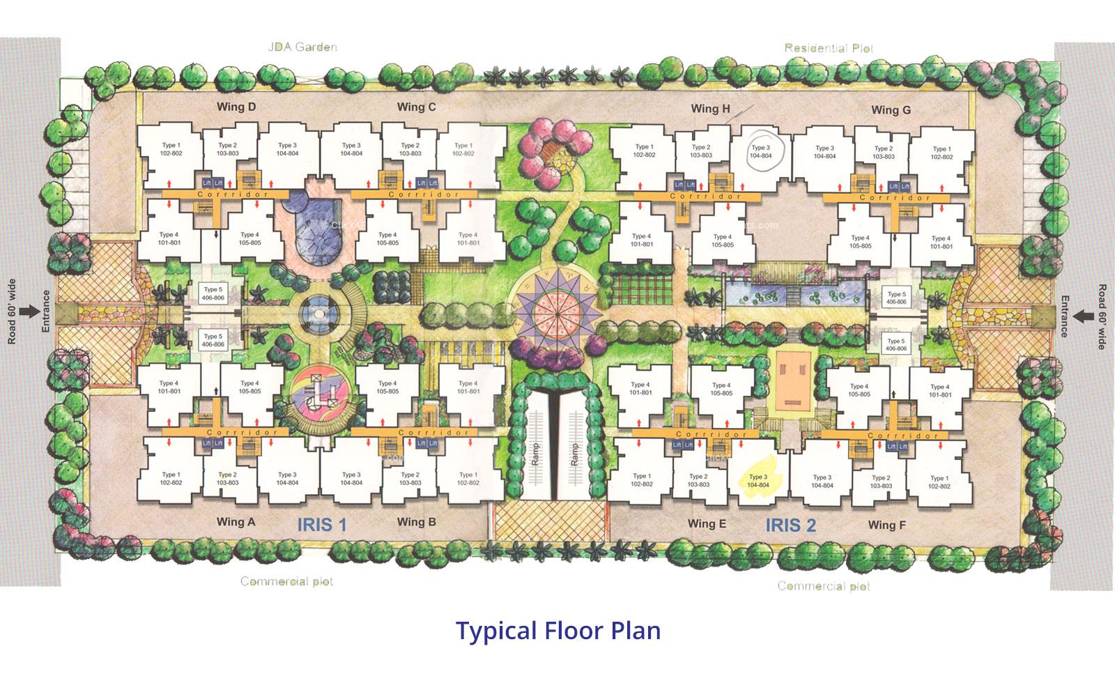 Mahima Iris Typical Floor Plan