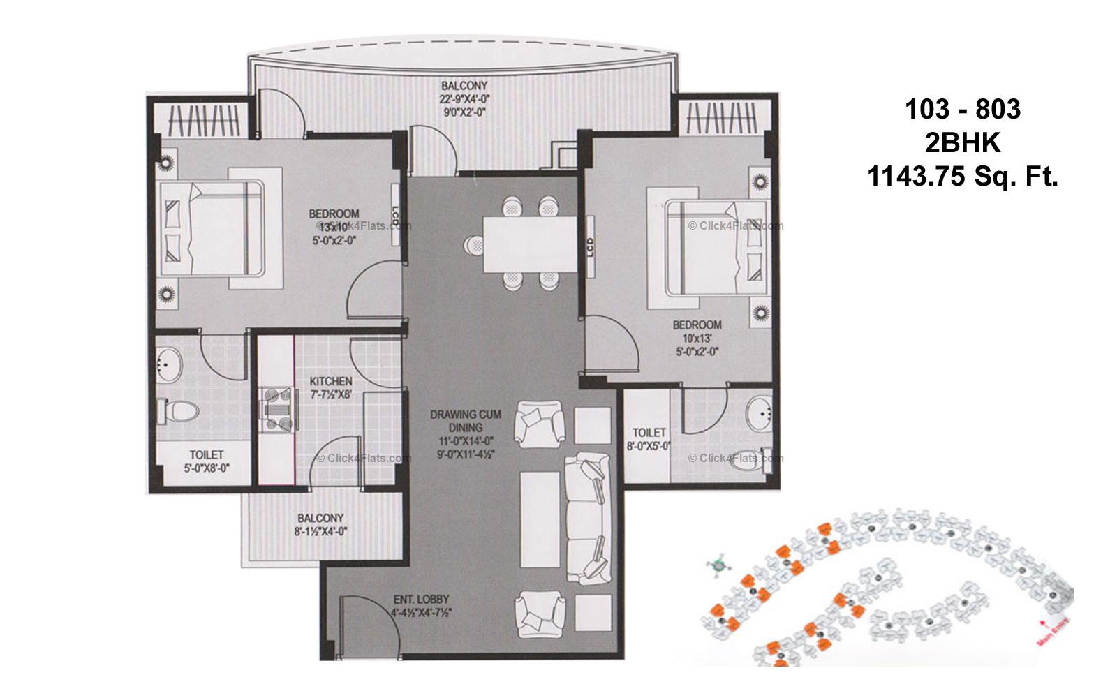 Mahima Panorama 2 BHK 