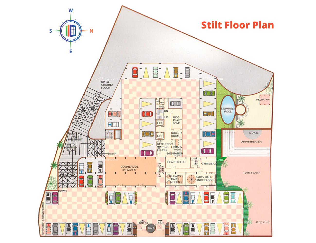 Pearl Vegas Stilt Floor Plan