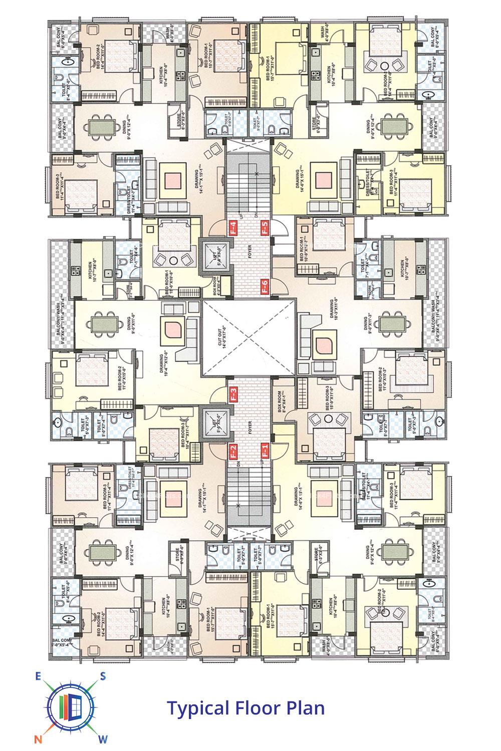 Akshat Spring Typical Floor Plan