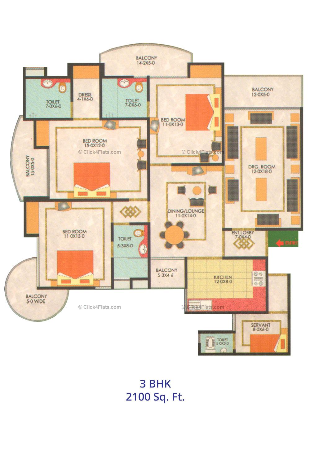 Som Datt Landmark 3 BHK 